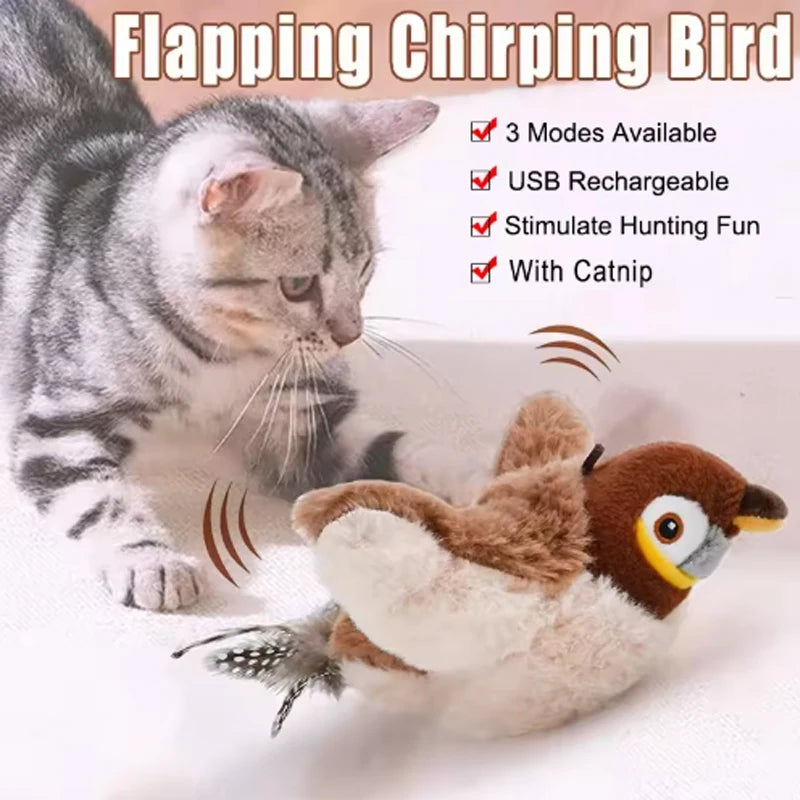 Chirpy™ Flapping Bird Cat Toy 🐦