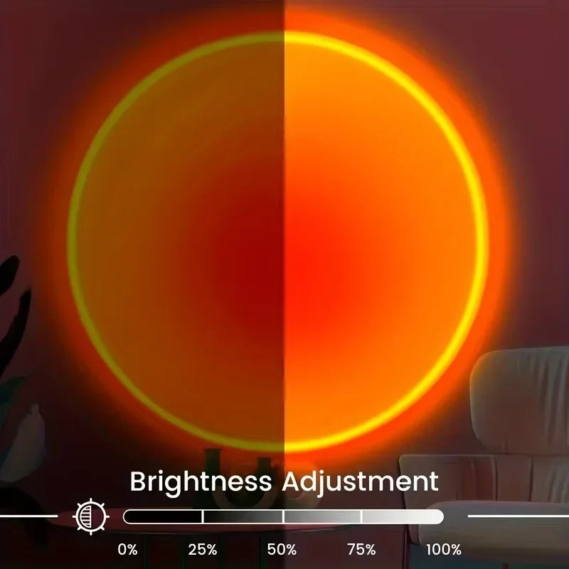 Sunset Projection Lamp 🌅 | 16 Colors LED Room Light
