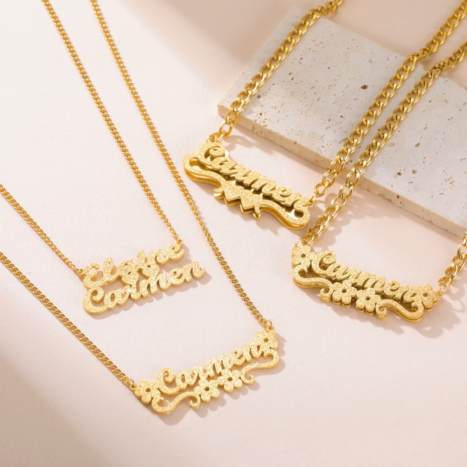 💝Personalized Name Necklace – Custom Gold & Silver Gift