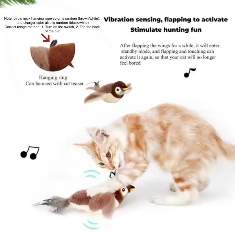 Chirpy™ Flapping Bird Cat Toy 🐦