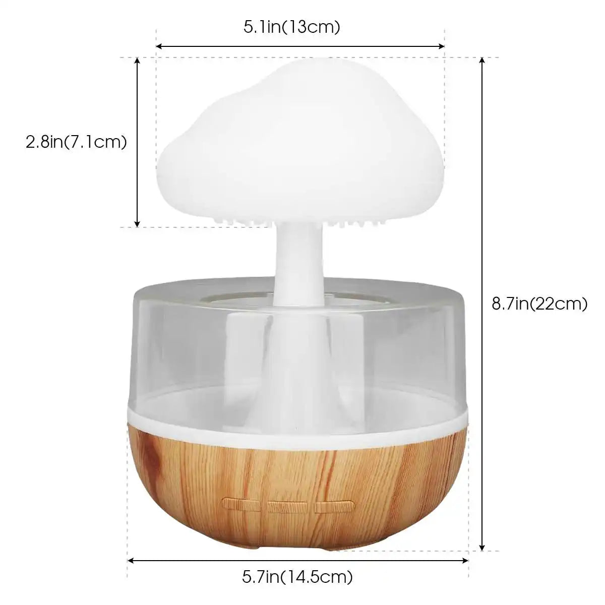 Rain Cloud Humidifier ☁️ | LED Raindrop Ambient Lamp