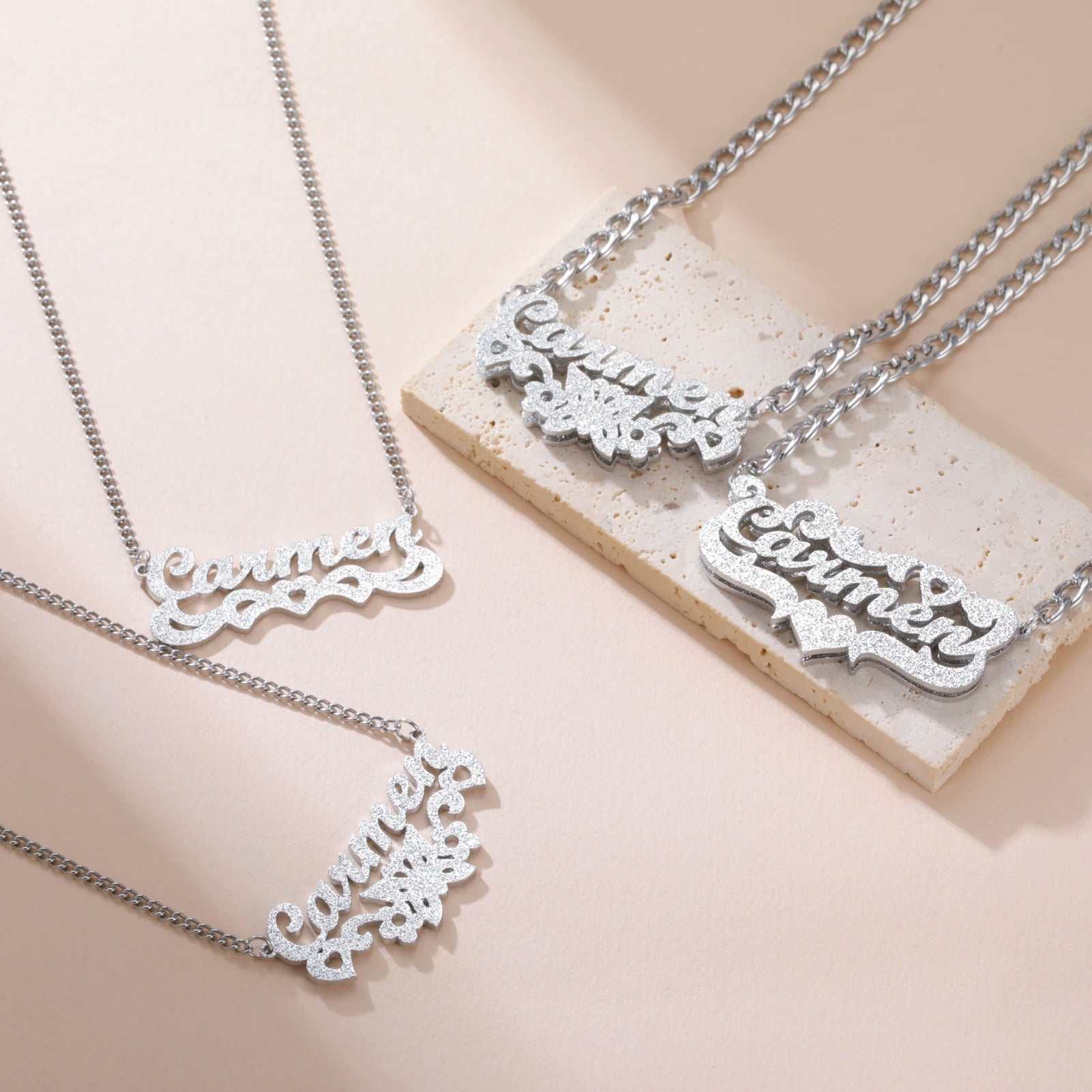 💝Personalized Name Necklace – Custom Gold & Silver Gift